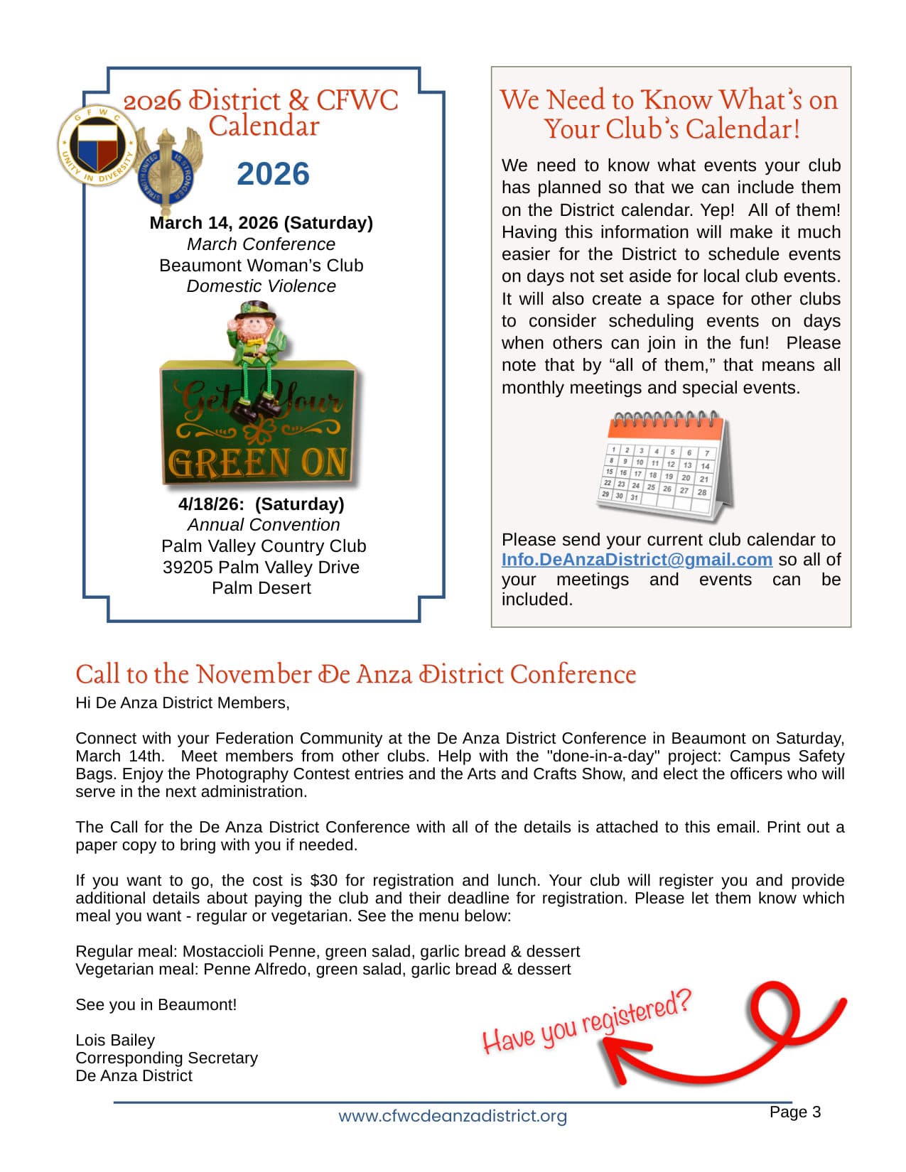 The De Anza District Roadrunner — page 3
