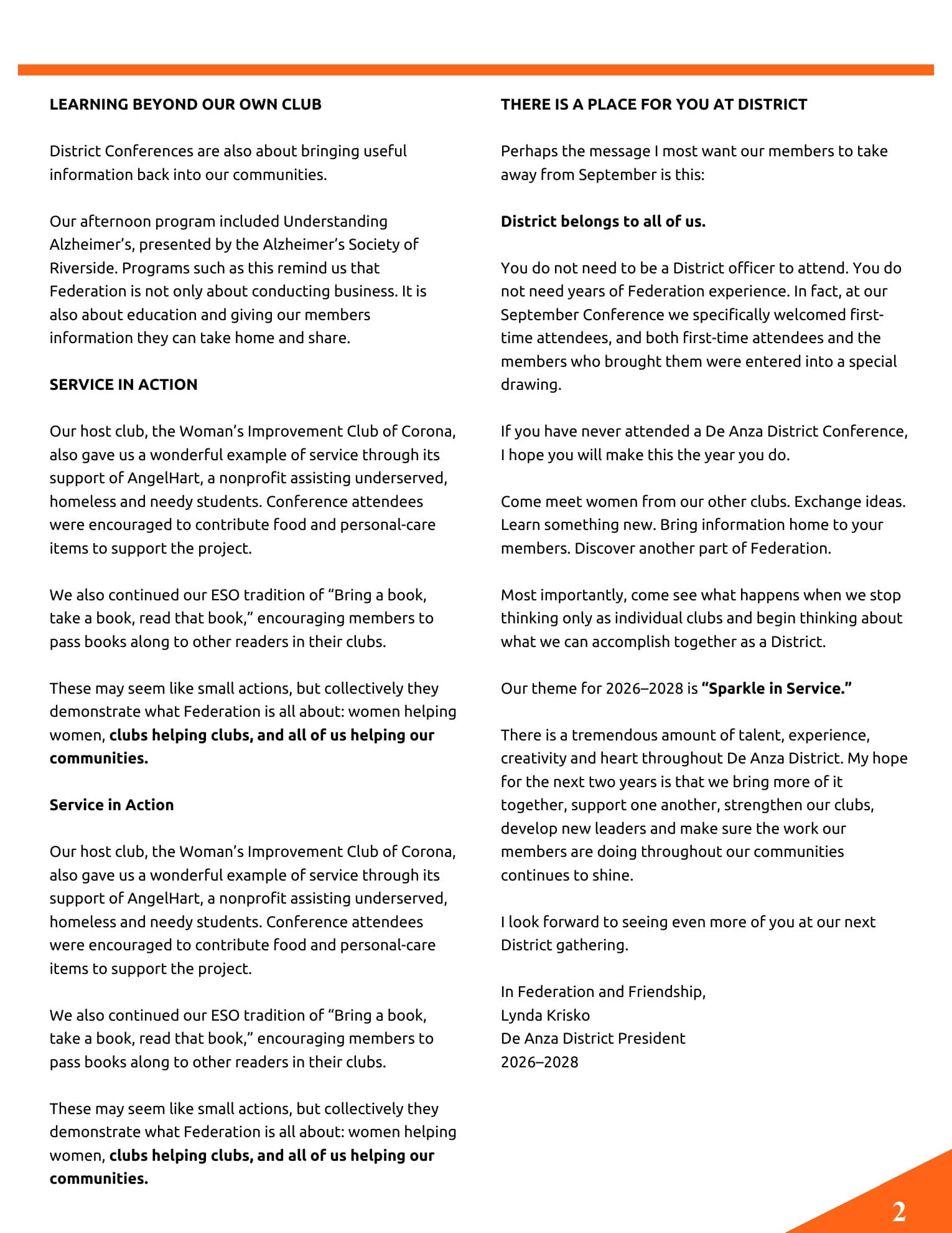 The De Anza District Roadrunner — page 2