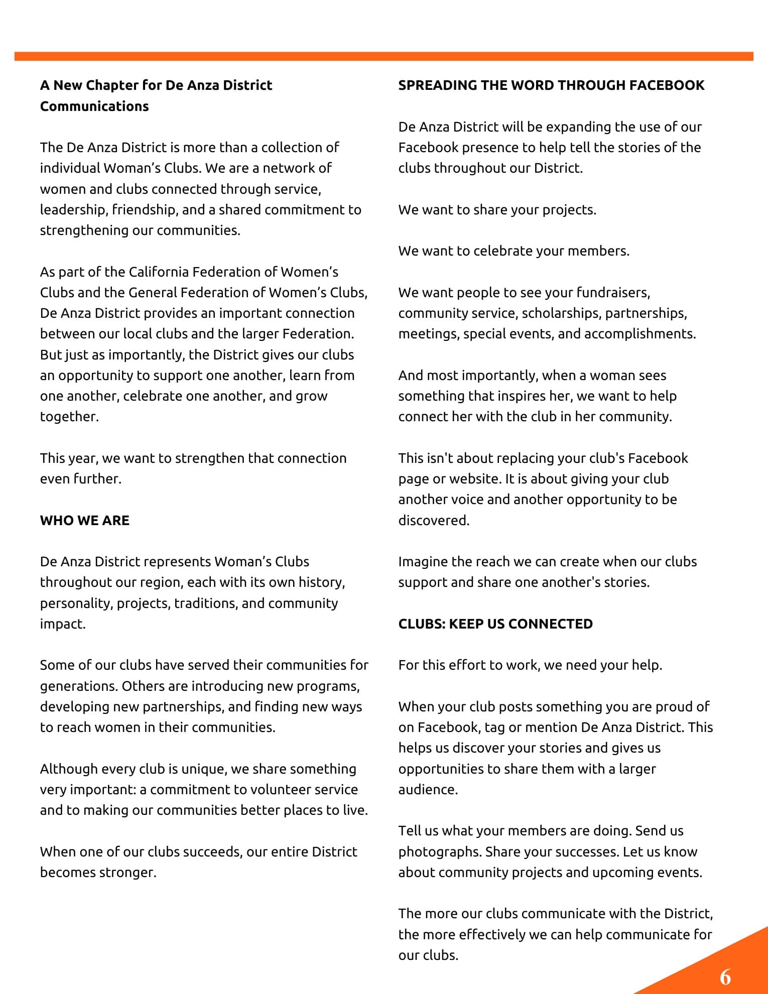 The De Anza District Roadrunner — page 6
